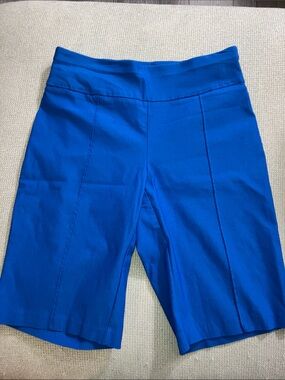 Ashley Stewart Electric Blue Bermuda Shorts